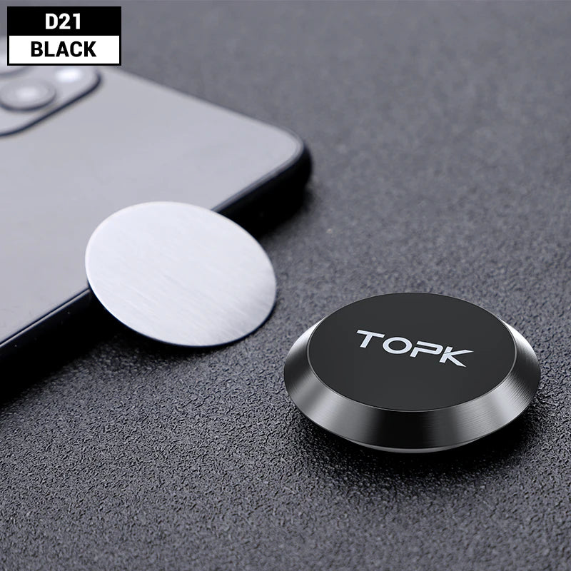 MagGrip™ TOPK Magnetic Car Phone Holder – 360° Dashboard & Air Vent Mount