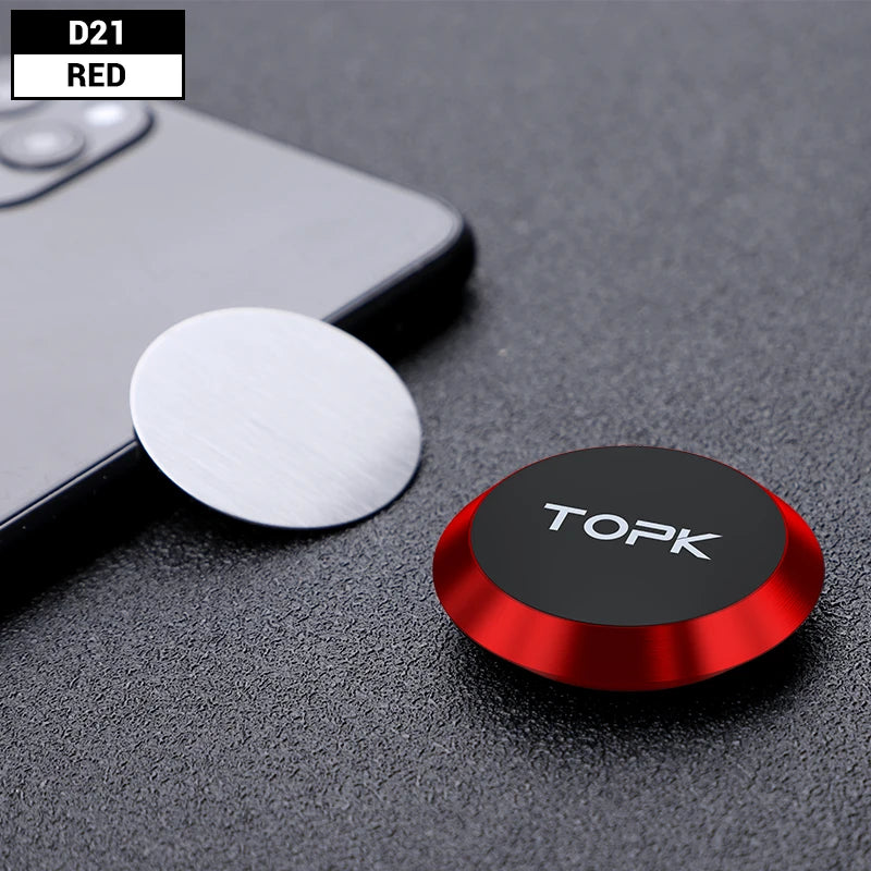 MagGrip™ TOPK Magnetic Car Phone Holder – 360° Dashboard & Air Vent Mount