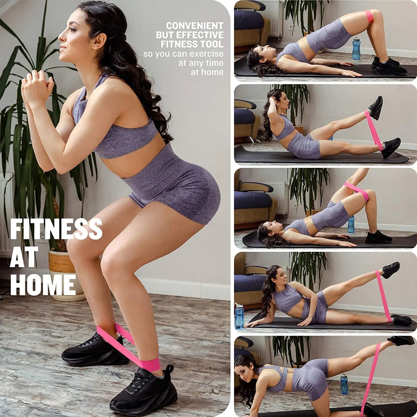 FlexBand™ Resistance Loop Band Set – Home Workout & Strength Training