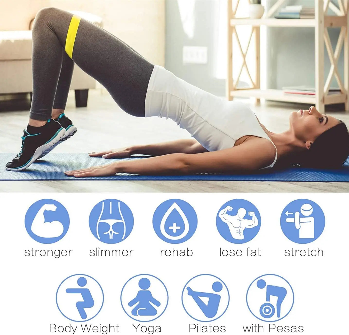 FlexBand™ Resistance Loop Band Set – Home Workout & Strength Training