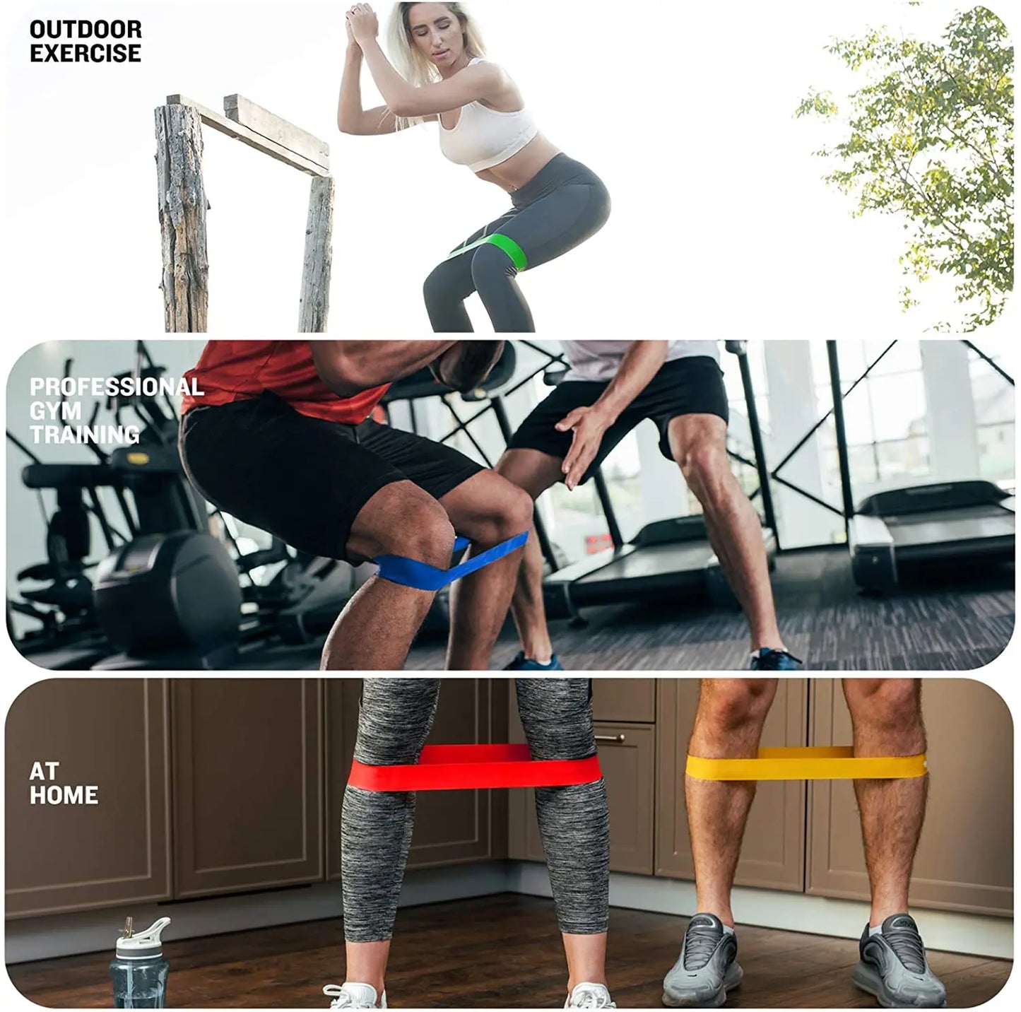 FlexBand™ Resistance Loop Band Set – Home Workout & Strength Training