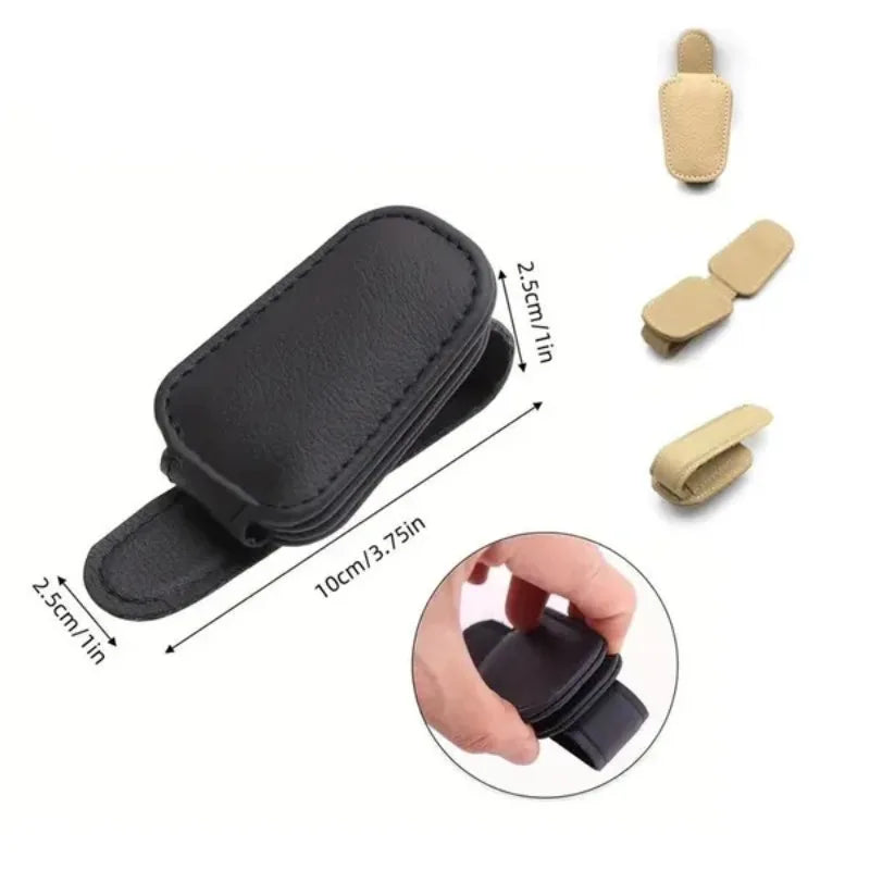 Magnetic Car Sun Visor Glasses Holder – Secure Sunglasses Clip