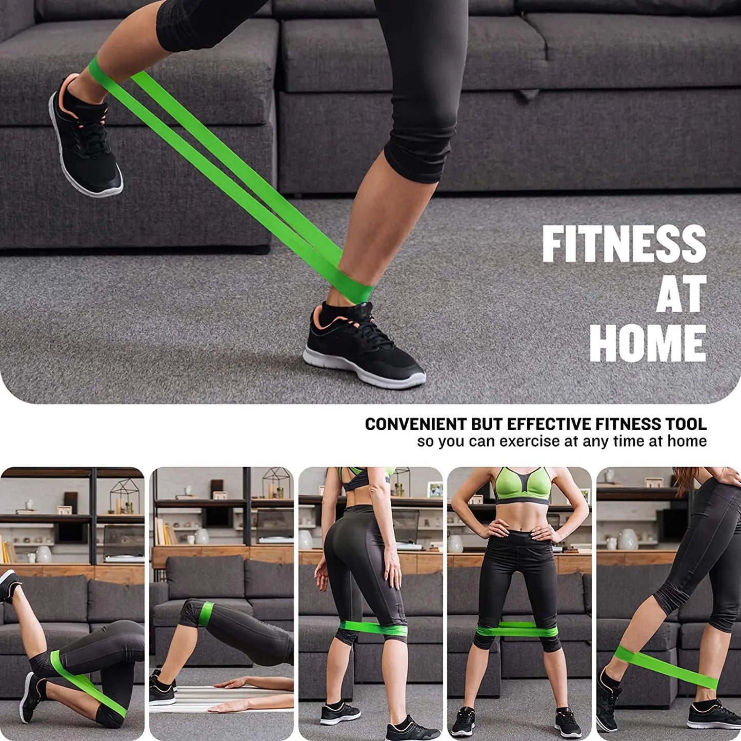 FlexBand™ Resistance Loop Band Set – Home Workout & Strength Training