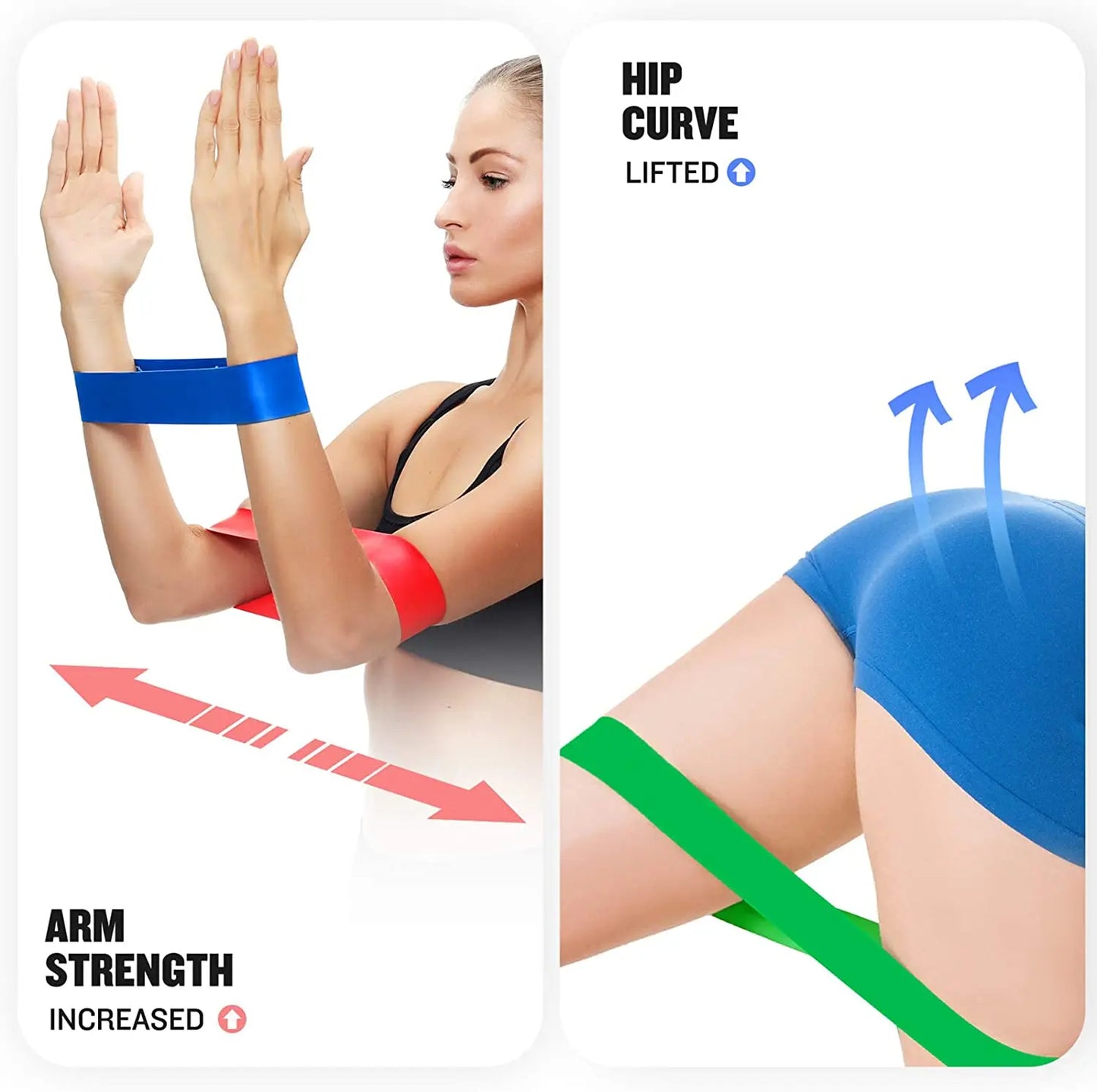 FlexBand™ Resistance Loop Band Set – Home Workout & Strength Training