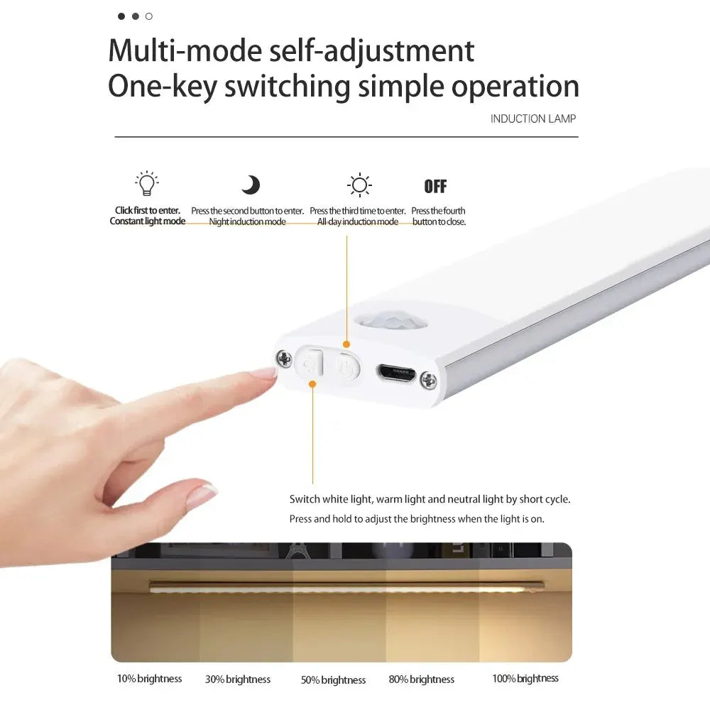 MotionGlow™ Rechargeable LED Cabinet Light