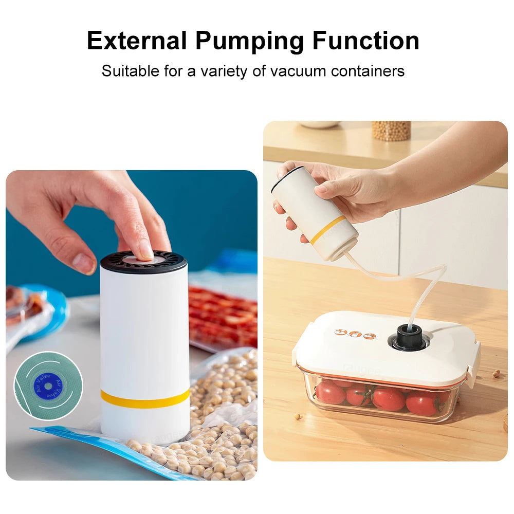 Mini Electric Vacuum Food Sealer – Portable Fresh Food Preservation Machine