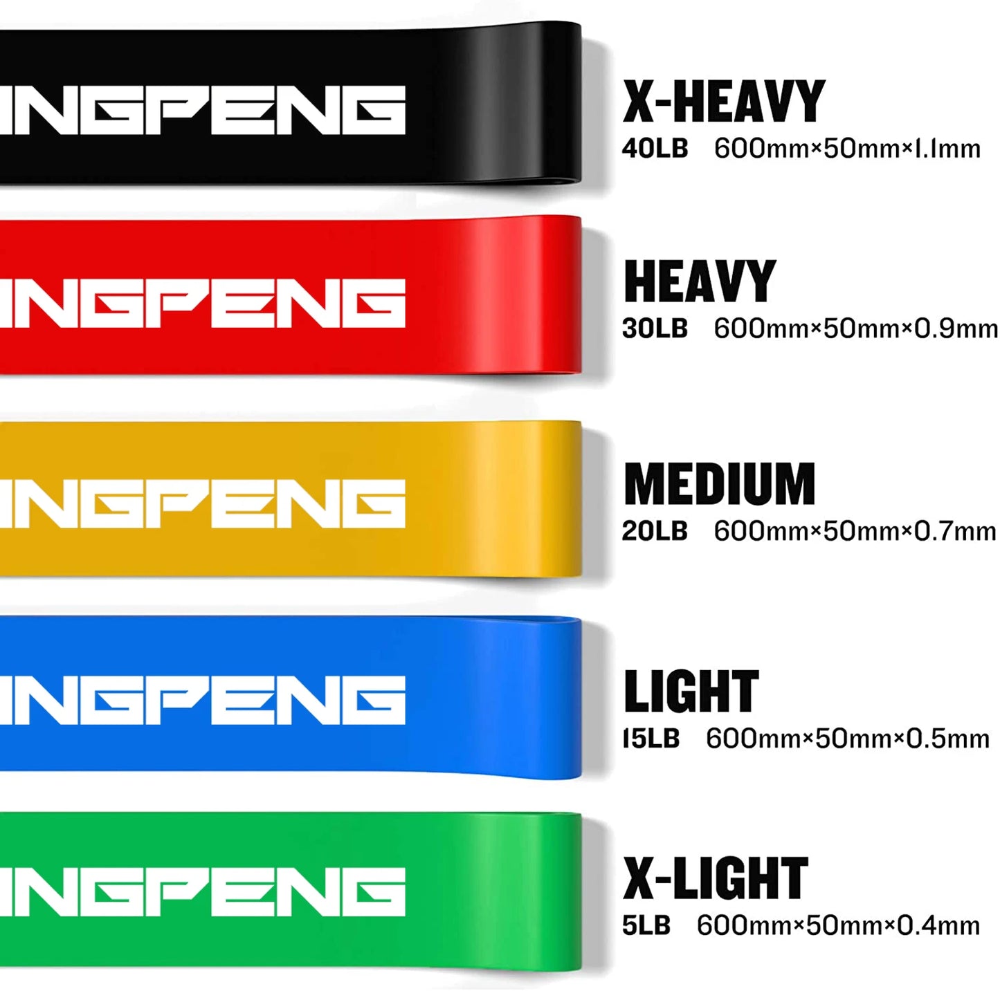 FlexBand™ Resistance Loop Band Set – Home Workout & Strength Training