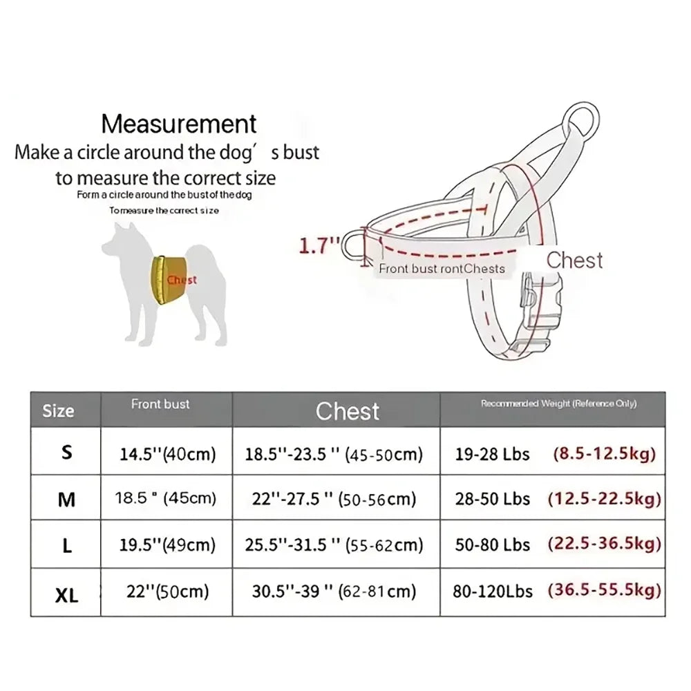 AdventureFit™ No-Pull Adjustable Dog Harness