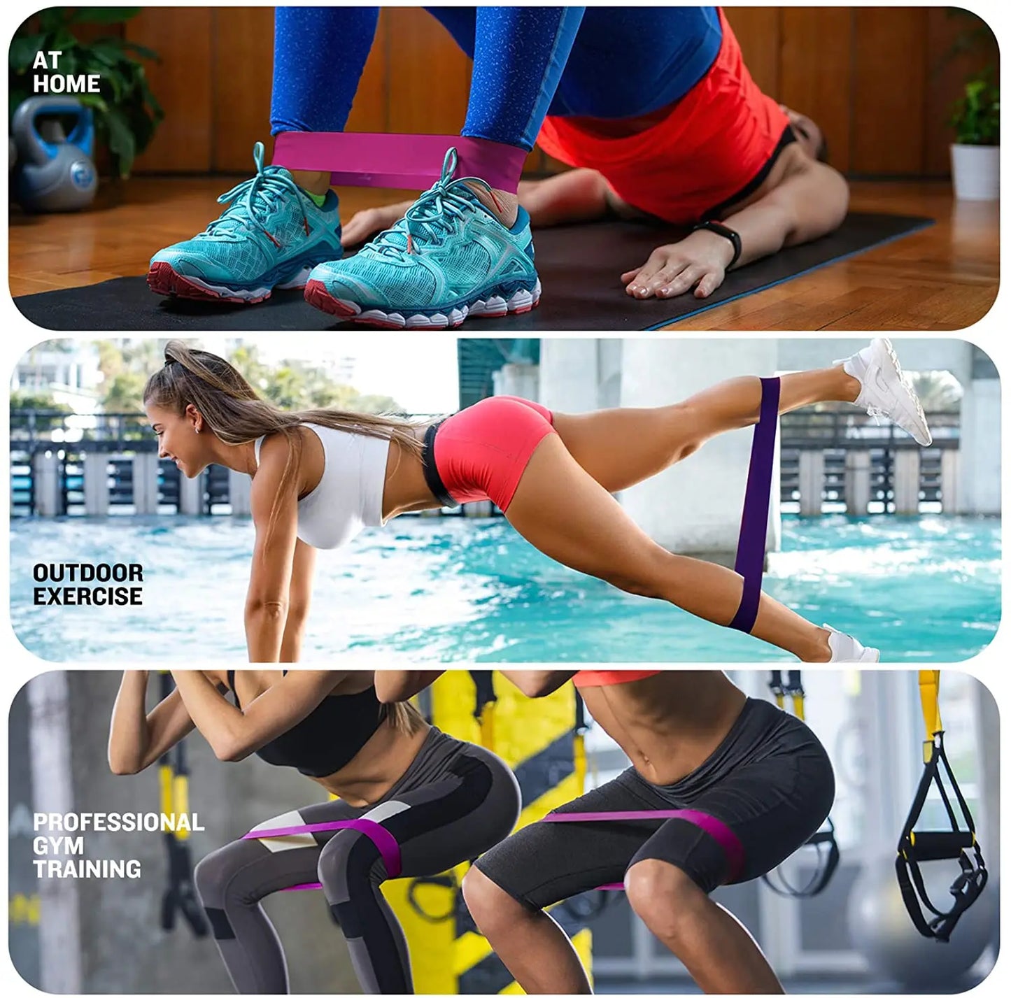 FlexBand™ Resistance Loop Band Set – Home Workout & Strength Training