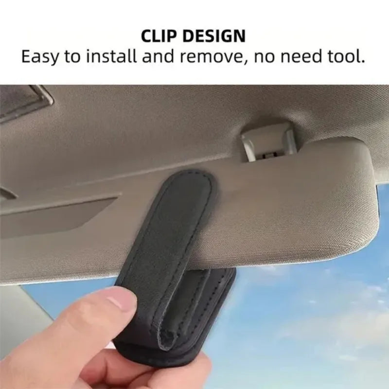 Magnetic Car Sun Visor Glasses Holder – Secure Sunglasses Clip