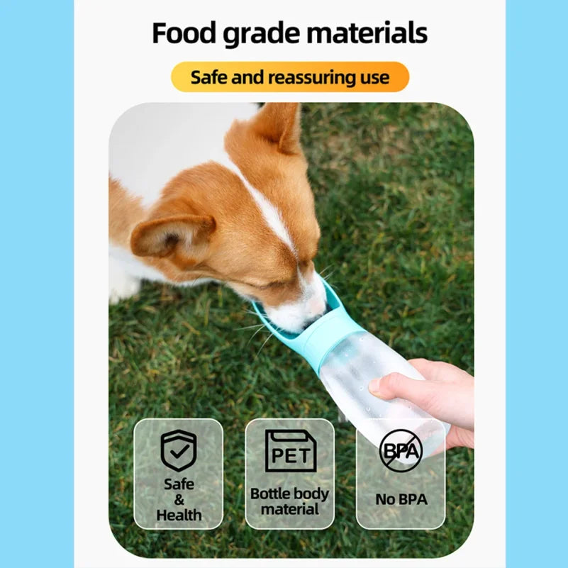 TravelPaw™ 2-in-1 Portable Dog Water Bottle