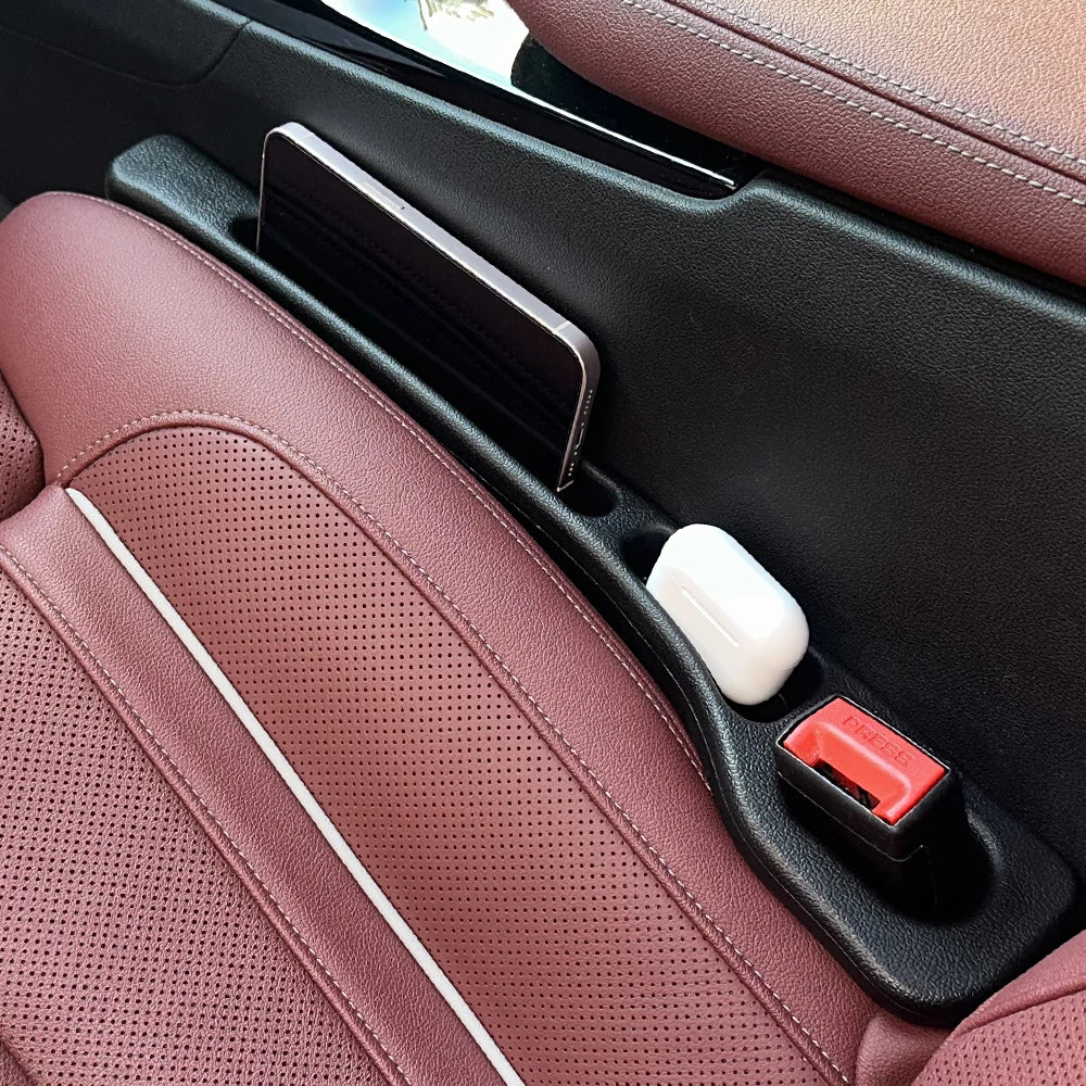 2-Piece Car Seat Gap Organizer – Stop Items from Falling Between Seats